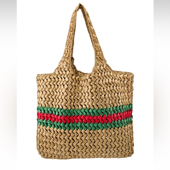 Gucci GG Raffia Blondie NM Tote + COA - Picture 5 of 16